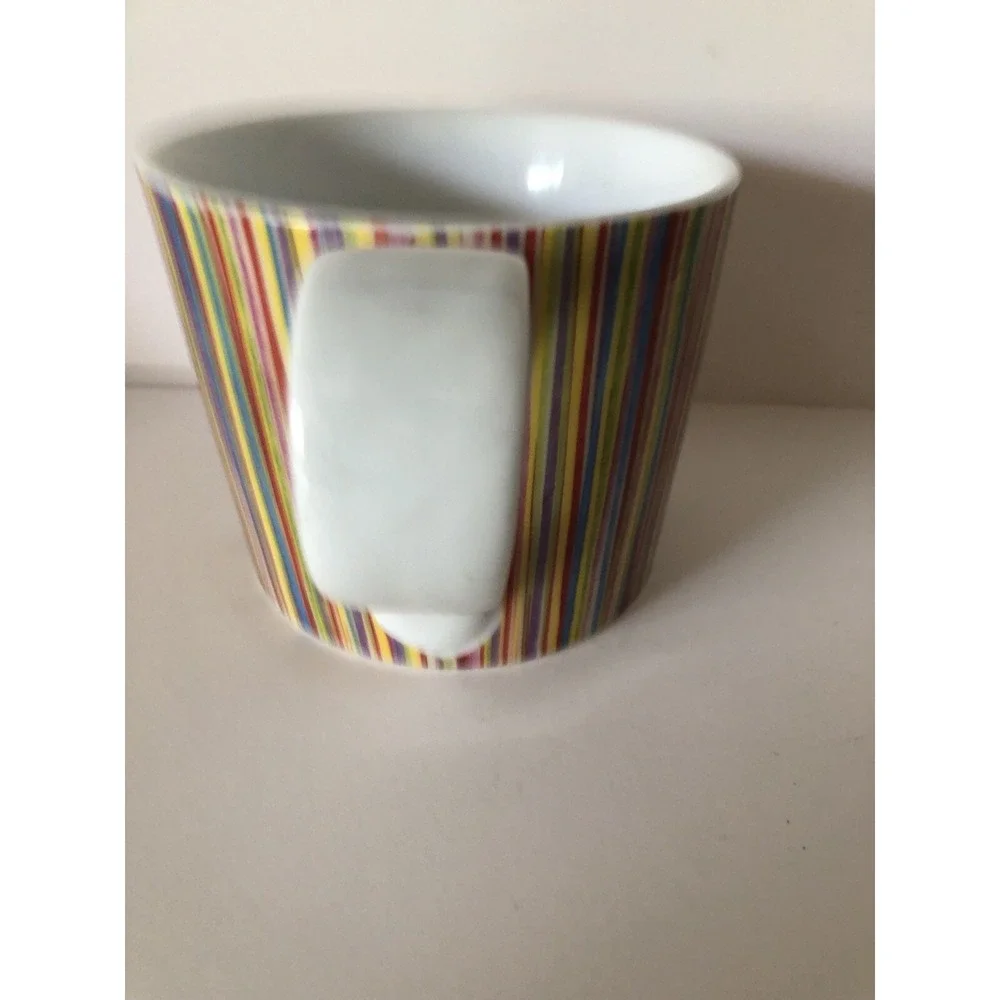 Starbucks Coffee Mug‎ Cup Rainbow Vertical Micro Stripe Tea Modern Pride 2008